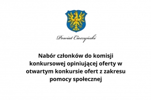 Nabór członków do komisji konkursowej opiniującej oferty w otwartym konkursie ofert z zakresu pomocy społecznej