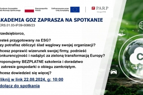 Akademia GOZ zaprasza do udziału w BEZPŁATNYCH szkoleniach i doradztwie