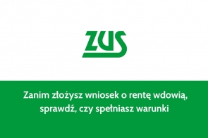 Jasne tło z dużym, wyraźnym logotypem w kolorze zielonym. Poniżej prostokąt w intensywnym odcieniu zieleni, na którym znajduje się biały, czytelny tekst napisany prostą, nowoczesną czcionką. Układ graficzny jest minimalistyczny i przejrzysty, skupiający uwagę na przekazie.