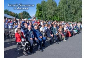 Goście na dożynkach w gminie Skoczów