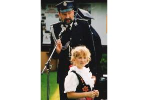 Andrzej Georg w mundurze strażackim