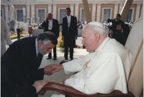 Witold Dzierżawski z Papieżem Janem Pawłem II