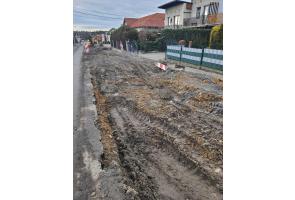 remont drogi w Pogwizdowie - stan na dzień 3.02.2024