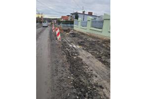 remont drogi w Pogwizdowie - stan na dzień 3.02.2024