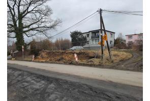 remont drogi w Pogwizdowie - stan na dzień 3.02.2024