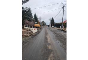 remont drogi w Pogwizdowie - stan na dzień 3.02.2024
