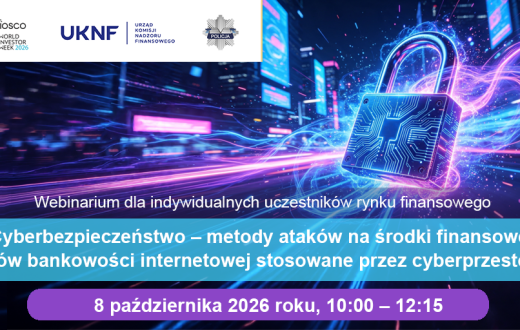 Webinarium CEDUR o cyberatakach na środki klientów bankowości internetowej, 8 października 2026 r., godz. 10:00–12:15 